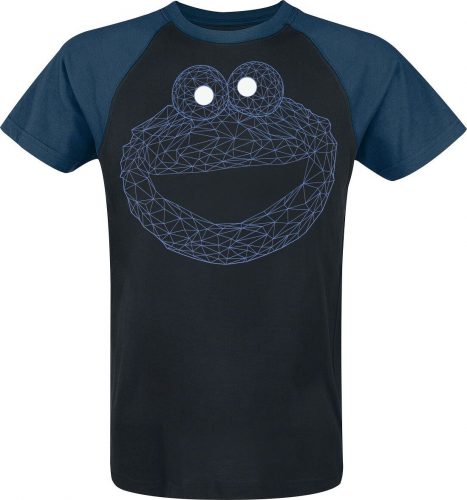 Sesame Street Krümelmonster Tričko cerná/modrá