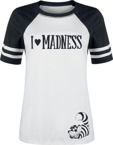 Alice in Wonderland I Love Madness Dámské tričko cerná/bílá