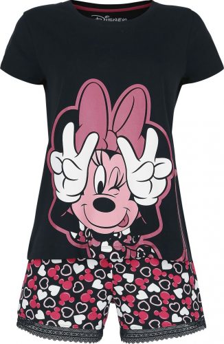 Mickey Mouse Minnie pyžama celoplošný