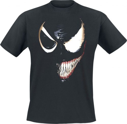 Marvel Universe Venom Split Face Tričko černá