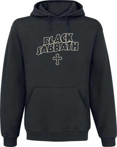 Black Sabbath Vintage Photo Cross Mikina s kapucí černá