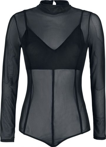 Black Premium by EMP Černé body s braletkou a ozdobnými švy Dámské spodní prádlo černá