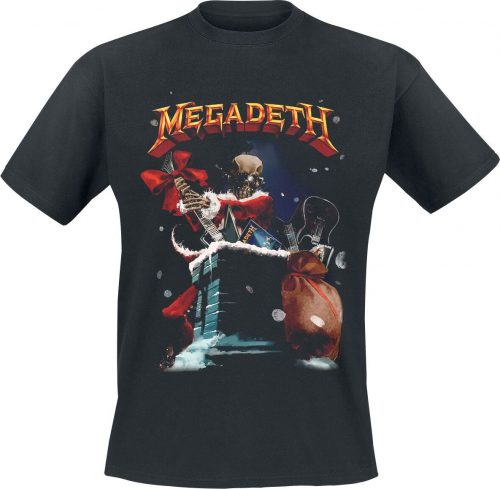 Megadeth Santa Vic Chimney Tričko černá