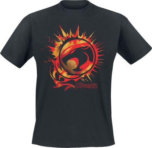 Thundercats Flare Circle Logo Tričko černá