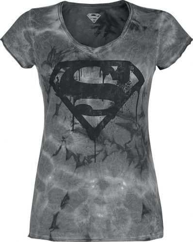 Superman Paint Logo Dámské tričko šedá