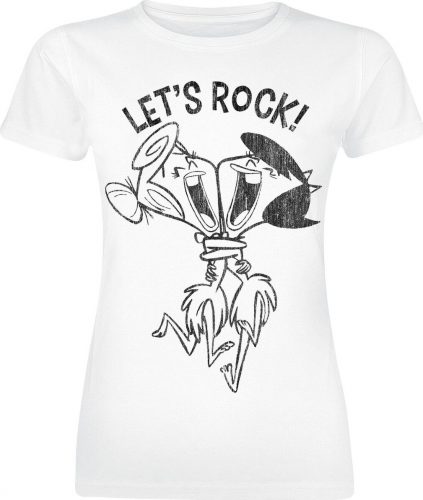 The Flintstones Let's Rock Dámské tričko bílá