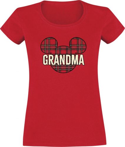 Mickey & Minnie Mouse Grandma Dámské tričko červená