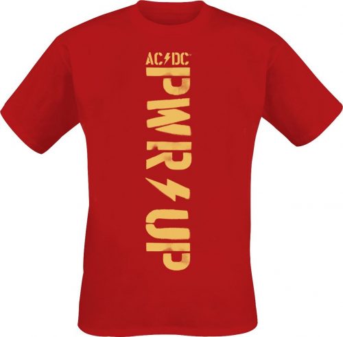 AC/DC PWR UP Tričko červená