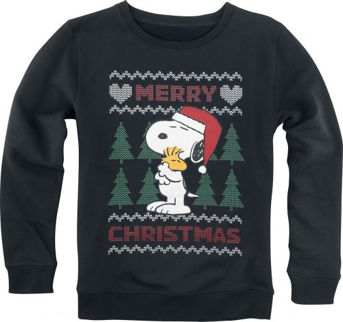 Peanuts Kids - 1st Christmas detská mikina černá
