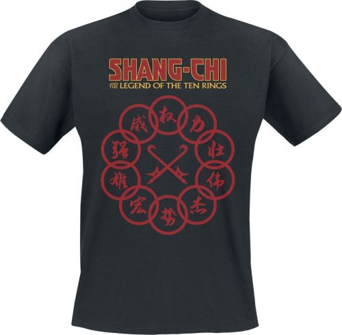 Shang-Chi and the Legend of the Ten Rings Ten Rings Tričko černá