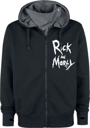 Rick And Morty Space Adventure Mikina s kapucí na zip černá
