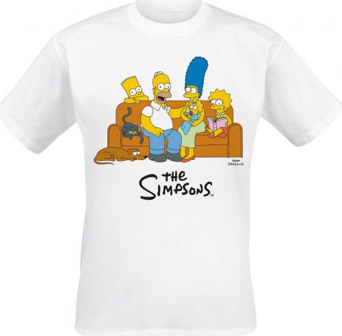 Die Simpsons Sofa Tričko bílá
