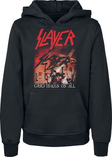 Slayer Kids - God Hates Us All Bible detská mikina s kapucí černá