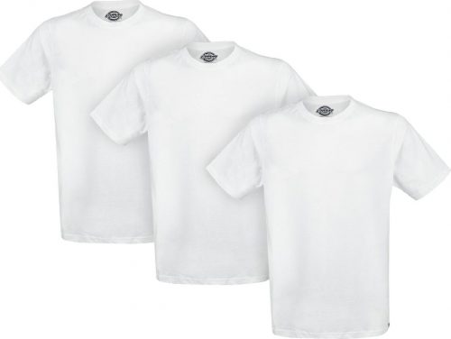 Dickies Balení 3 ks triček Dickies Sada triček bílá