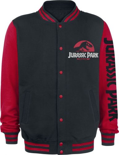 Jurassic Park Classic Logo College bunda cerná/cervená