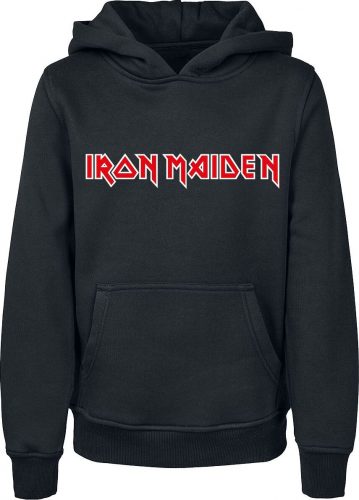 Iron Maiden Kids - Logo detská mikina s kapucí černá