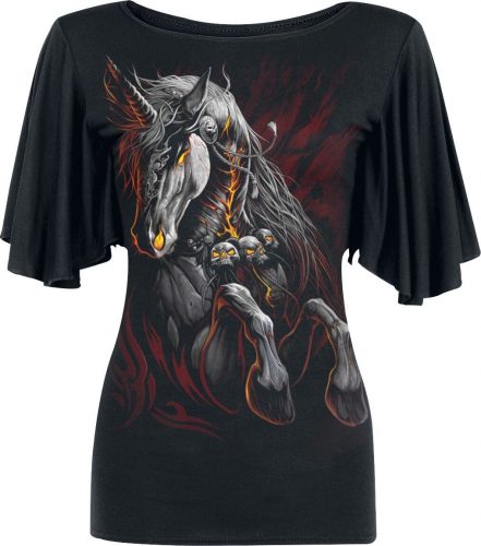Spiral Infernal Unicorn Dámské tričko černá