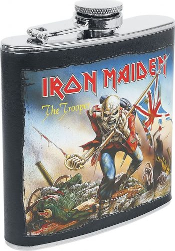 Iron Maiden Trooper láhev stríbrná