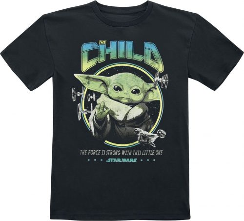 Star Wars Kids - The Mandalorian - The Child - Grogu detské tricko černá