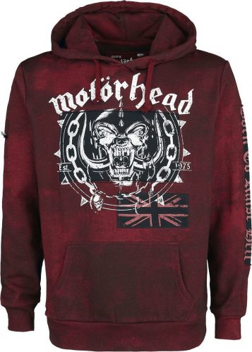 Motörhead EMP Signature Collection Mikina s kapucí bordová