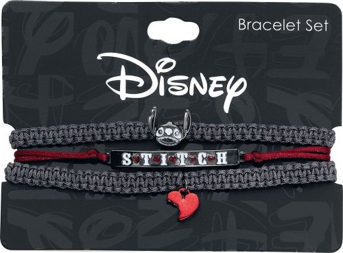 Lilo & Stitch Stitch Skelett náramek cerná/cervená