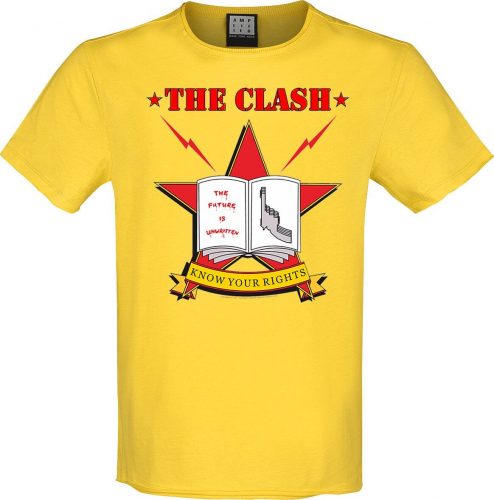 The Clash Amplified Collection - Know Your Rights Tričko žlutá