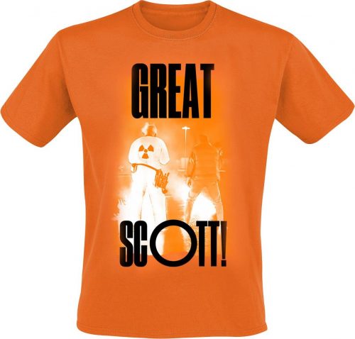 Back To The Future Great Scott Tričko oranžová