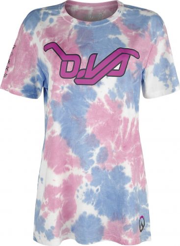 Overwatch D.VA - Tie Dye Tričko vícebarevný