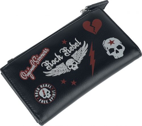 Rock Rebel by EMP Skull Peněženka černá