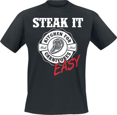 Steak It Easy Tričko černá