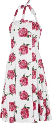H&R London Šaty s kruhovou suknou Yuna Šaty bílá/ružová