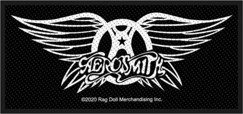 Aerosmith Aerosmith Logo nášivka cerná/bílá