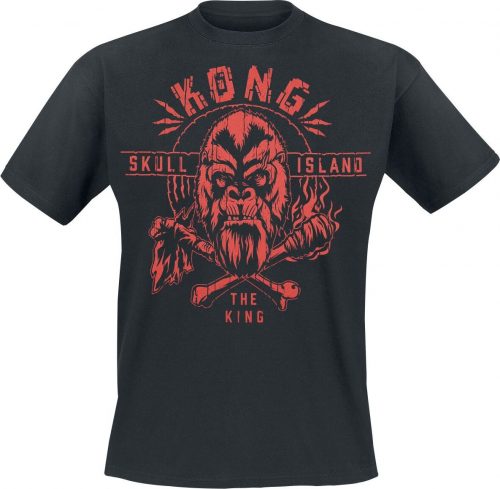 Godzilla King Kong - Skull Island - The King Tričko černá