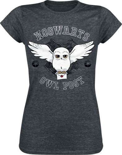 Harry Potter Owl Post Dámské tričko tmavě prošedivělá