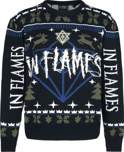 In Flames Holiday Sweater 2021 Mikina vícebarevný