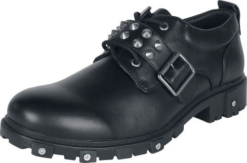 Gothicana by EMP Černé loafers s nýty boty černá