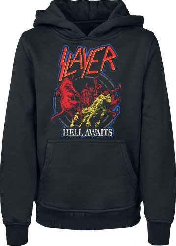 Slayer Kids - Hell Awaits detská mikina s kapucí černá