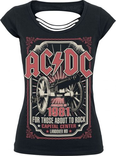 AC/DC About To Rock 1981 Dámské tričko černá