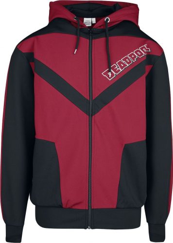 Deadpool Deadpool Logo Mikina s kapucí na zip cerná/cervená