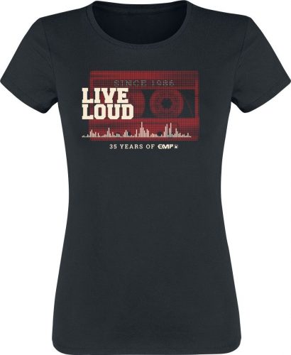 35 Years of EMP Live Loud Cassette Dámské tričko černá