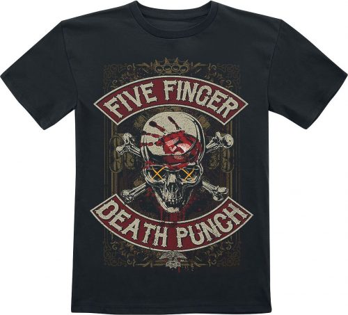 Five Finger Death Punch Kids - Dirty Skull detské tricko černá
