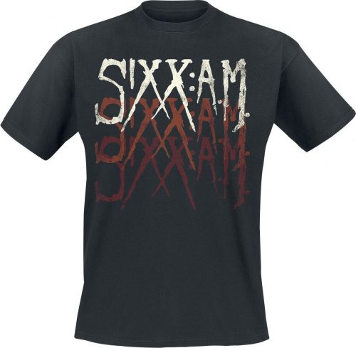 Sixx: A.M. Sixx AM Logo Tričko černá