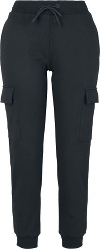Urban Classics Dámské teplákové kapsáče Cargo kalhoty černá
