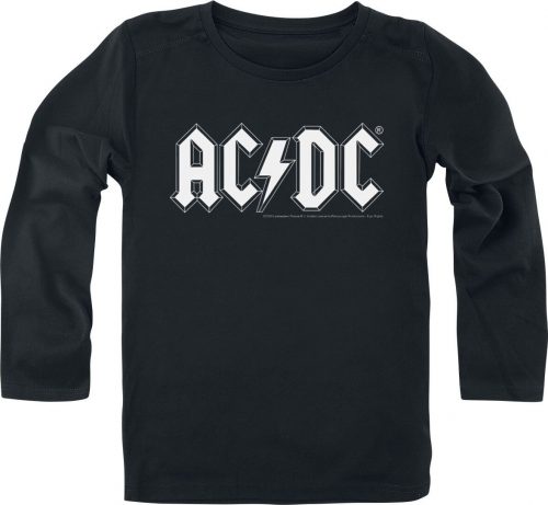 AC/DC Metal-Kids - Logo detské tricko - dlouhý rukáv černá