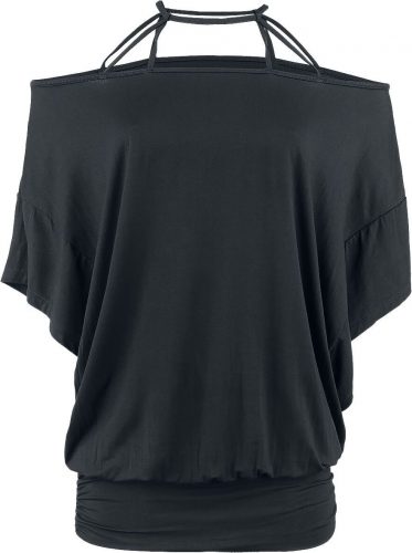 Black Premium by EMP Dlouhý top s netopýřími rukávy Dámské tričko černá