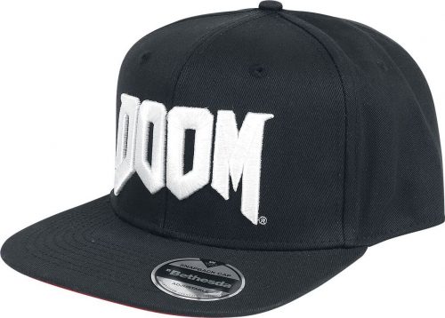 Doom Logo kšiltovka cerná/bílá
