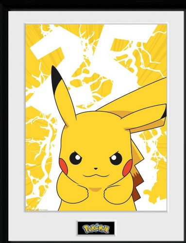 Pokémon Pikachu Lightning 25 Zarámovaný obraz standard