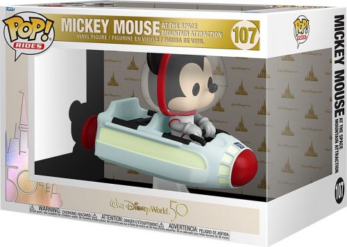 Mickey & Minnie Mouse Vinylová figurka č. 107 Walt Disney World 50th - Space Mountain w/ Mickey (Pop! Ride Super Deluxe) Sberatelská postava standard