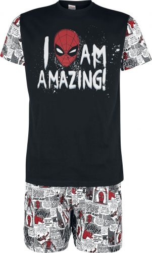 Spider-Man Comic Style pyžama cerná/barevná