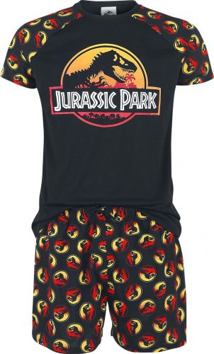 Jurassic Park Logo pyžama černá